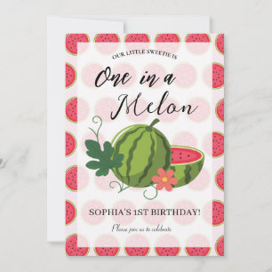 Sommarinbjudan till Sweet Watermelon Ribbon Inbjudningar