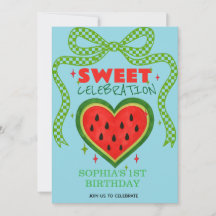 Sommarinbjudan till Sweet Watermelon Ribbon