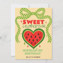Sommarinbjudan till Sweet Watermelon Ribbon