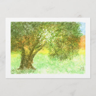 Sommarinbjudan Träd Aleph Fladdermus/Pub Mitzvah Inbjudningar