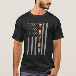SommarisCream Cones Lover American Flag Gift T Shirt