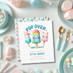Sommarispuckel Ice Cream Birthday Kids<br><div class="desc">Cute Ice Pop,  Ice Cream,  Popsicle Summer Party,  födelsedag för för barn,  son eller dotter är könsneutral. Utformad av LeahG. Grafik från Grafixdeals.com.</div>