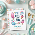 Sommarispuckel Ice Cream Birthday Kids Inbjudningar<br><div class="desc">Cute Ice Pop,  Ice Cream,  Popsicle Summer Party,  födelsedag för för barn,  son eller dotter är könsneutral. Utformad av LeahG. Grafik från Grafixdeals.com.</div>