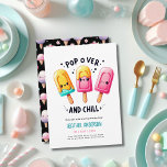 Sommarispuckel Ice Cream Birthday Kids Inbjudningar<br><div class="desc">Cute Ice Pop,  Ice Cream,  Popsicle Summer Party,  födelsedag för för barn,  son eller dotter är könsneutral. Utformad av LeahG. Grafik från Grafixdeals.com.</div>