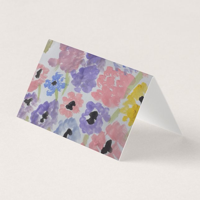 Sommarjettkort för blommor kort (Framsida)