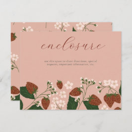 Sommarjordgubbar Inbjudningskort för möhippan