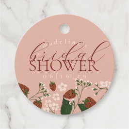 Sommarjordgubbs Bröllopsfest Gåvor Etiketter