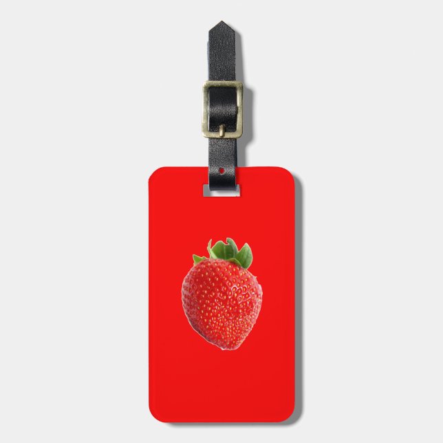 Sommarjordgubbsbär Bagagebricka (Vertikal Framsida)