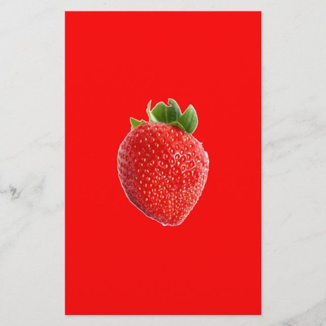 Sommarjordgubbsbär Brevpapper (Framsida)
