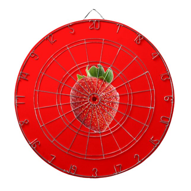 Sommarjordgubbsbär Darttavla (Framsidan)