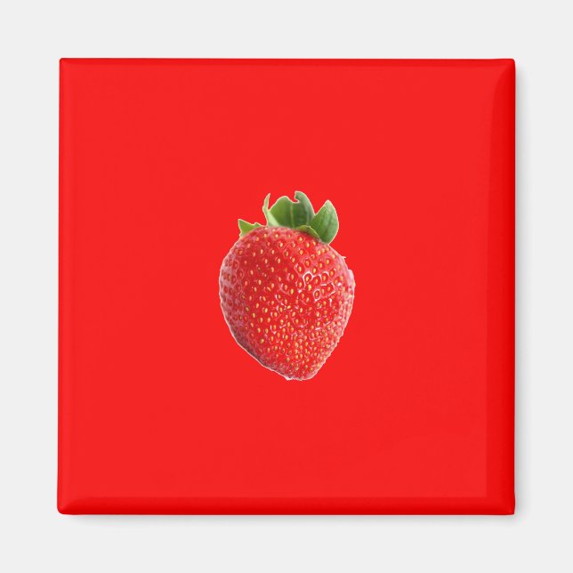 Sommarjordgubbsbär Magnet (Framsidan)