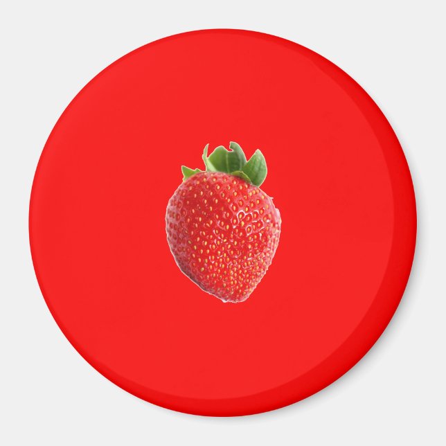 Sommarjordgubbsbär Magnet (Framsidan)