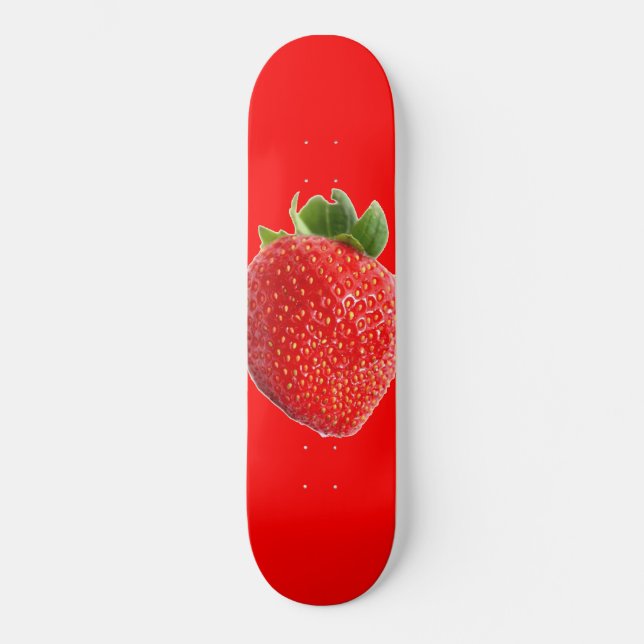 Sommarjordgubbsbär Mini Skateboard Bräda 18,5 Cm (Framsida)