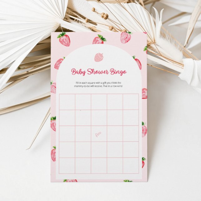Sommarjordgubbsspelet Baby Bingo Baby Shower Game (Skapare uppladdad)