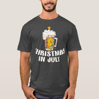 Sommarjul i Beer Julafton Träd i juli T Shirt