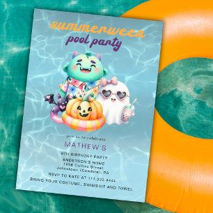 Sommarjul Poolparty Barnkalas Alla Åldrar  Inbjudningar