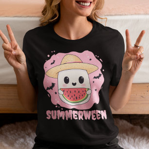 Sommarjul Söt Spök Vattenmelon Sommar T Shirt