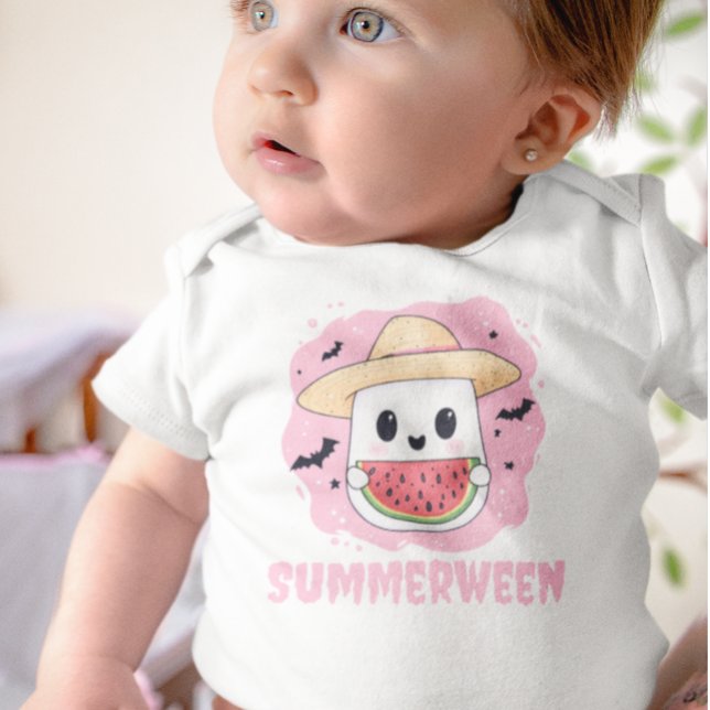 Sommarjul Söt Spöke Vattenmelon Sommar T Shirt (Skapare uppladdad)