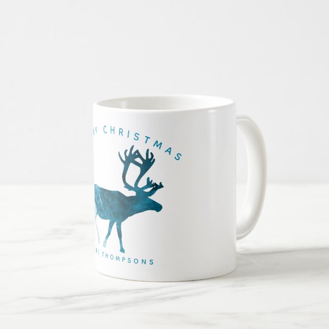Sommarjulstrupen Seashell Reindeer Kaffemugg (Framsida höger)