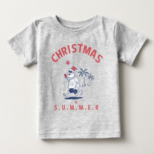Sommarjultomten i juli t shirt (Framsida)
