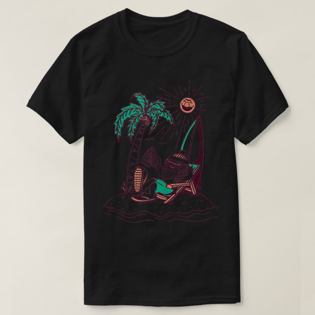 Sommarjultomten i juli t shirt (Design framsida)
