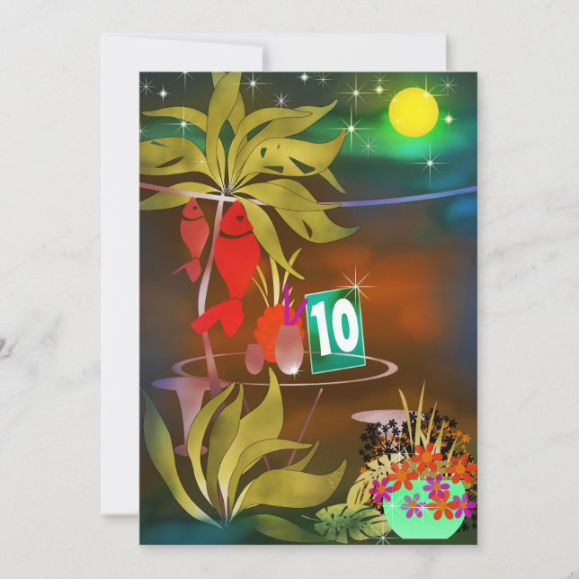 Sommarkafékaféet pub, party nattmos inbjudningar (Framsida)