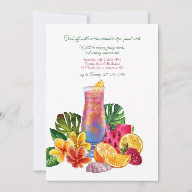 Sommarkallares inbjudan (Framsida)