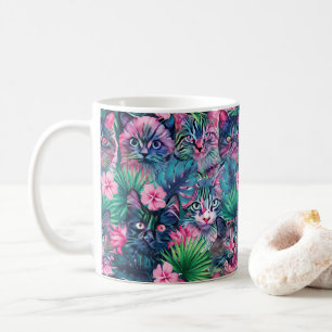 Sommarkatter, blommigt kaffemugg