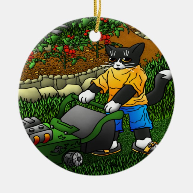  sommarkatter julgransprydnad keramik (Framsidan)