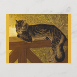 Sommarklockan på Balustrade Vintage Art Vykort
