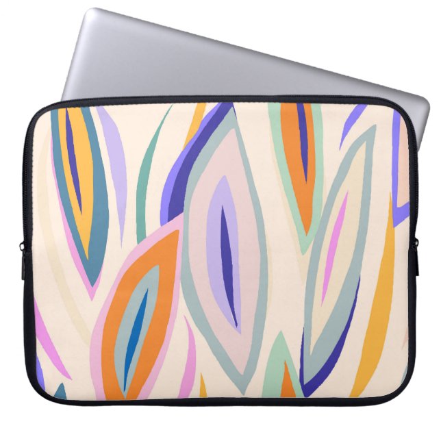 Sommarkonst: Kreativet Collage Mönster Laptop Fodral (Framsidan)