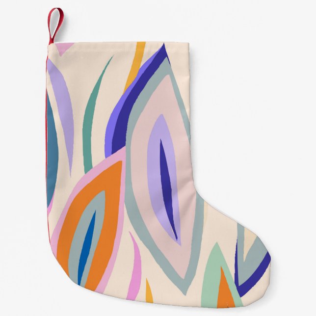 Sommarkonst: Kreativet Collage Mönster Liten Julstrumpa (Framsidan)