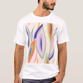 Sommarkonst: Kreativet Collage Mönster T Shirt