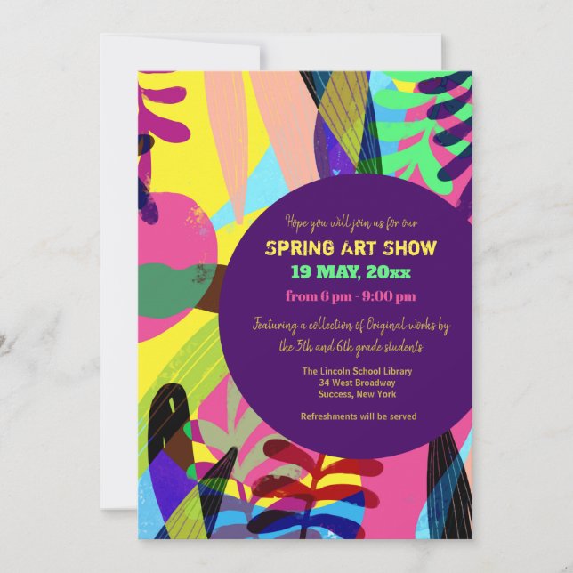 Sommarkonsvisning - inbjudan (Framsida)