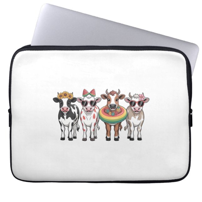 Sommarkor, Beach Farm Laptop Fodral (Framsidan)
