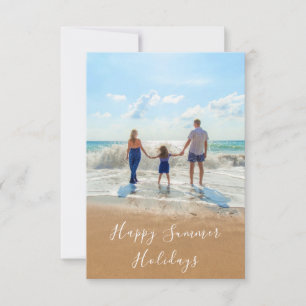 Sommarkort, Anpassningsbar - foto din egen Helgdag Inbjudningar