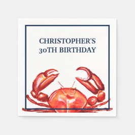 Sommarkrabba 30års födelsedag Party Pappersservett
