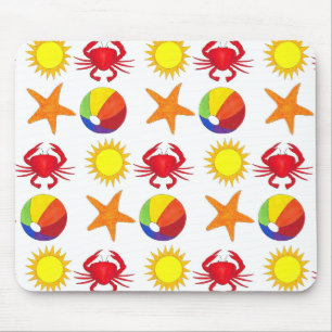 Sommarkrabba Beach Boll Sunshine Starfish Roligt B Musmatta