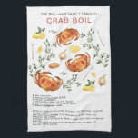 Sommarkrabbbåt| Recipe Heirloom Tea Tower Kökshandduk<br><div class="desc">Clambake, Lobster Bake, Lobster Boil, Kräftor Bake, Kräftor Boil, Low Land Boil, Fish Fry och Oyster Roast hela skaldjursfiskynglen i elaket. För en unik gåva gör du en sats av godhet höger från ett av mormors uppskattade recept, och gåva tillsammans med en keirloom tehandduk tryckt med samma recept. Vänd handskrivna...</div>