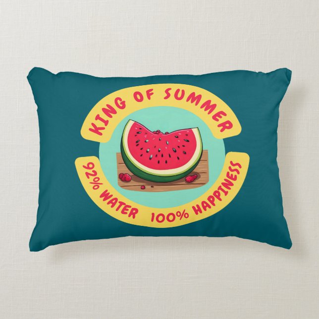 Sommarkung Saftig Vattenmelon  Prydnadskudde (Framsidan)