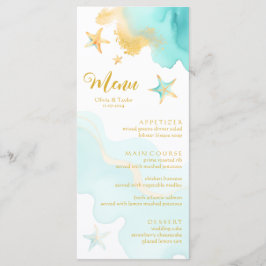 Sommarkusten Starfish Beach Wedding Meny
