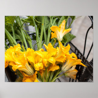 SommarkvadratBlommar Poster Pappra (projektionsyta