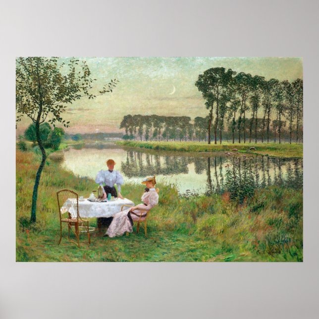 Sommarkväll av Emile Claus Poster (Framsidan)