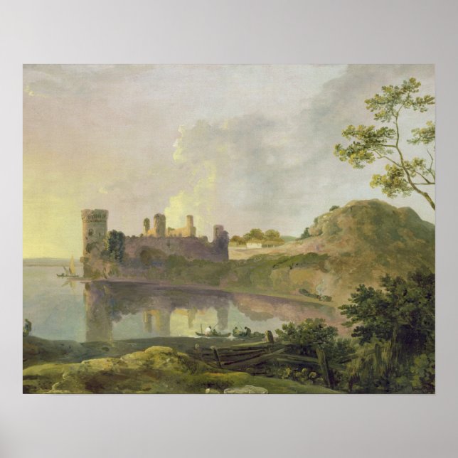 Sommarkväll (Caernarvon Castle) c.1764-65 (olja) Poster (Framsidan)