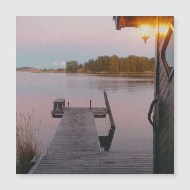 Sommarkväll i den svenska skärgården (Framsida)