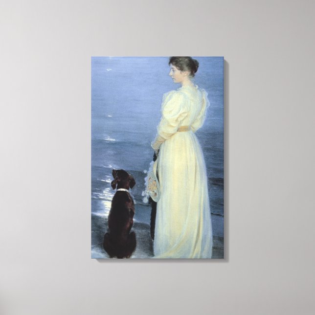 Sommarkväll i Skagen Canvastryck (Framsida)