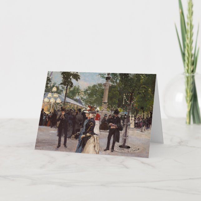 Sommarkväll i Tivoli | Paul Fischer Kort (Framsida)