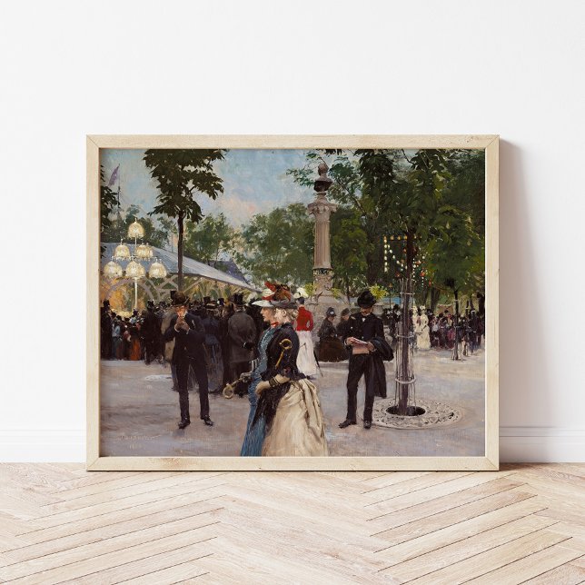 Sommarkväll i Tivoli | Paul Fischer Poster (Skapare uppladdad)