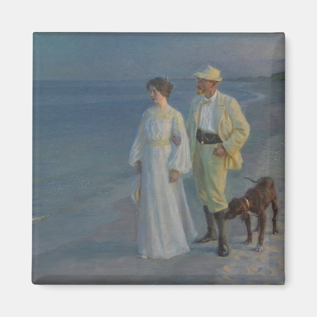 Sommarkväll på Skagens strand Magnet (Framsidan)