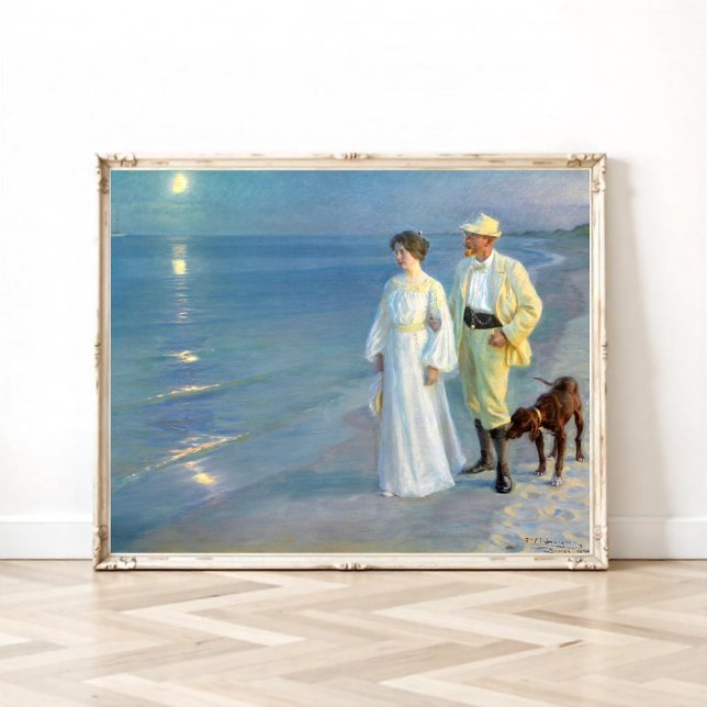 Sommarkväll på stranden i Skagen, P.S. Kroyer Poster (Skapare uppladdad)